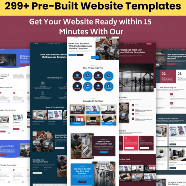 Predefined Web Template 299+ Pre-Built Website Templates