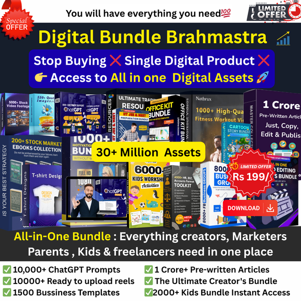 🎁Get 100+ Premium Digital Products in One Power-Packed Bundle