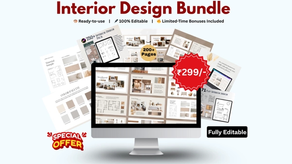 10,000+ Interior Design Exclusive Bundle🚀 + 10 Bonuses FREE