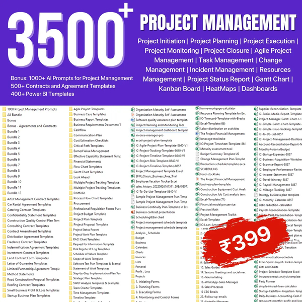 Collection Project Work PROJECT MANAGEMENT COLLECTION V1.0