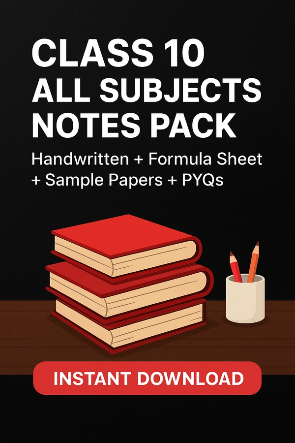 Class 10 Complete Handwritten notes Pack 📘
