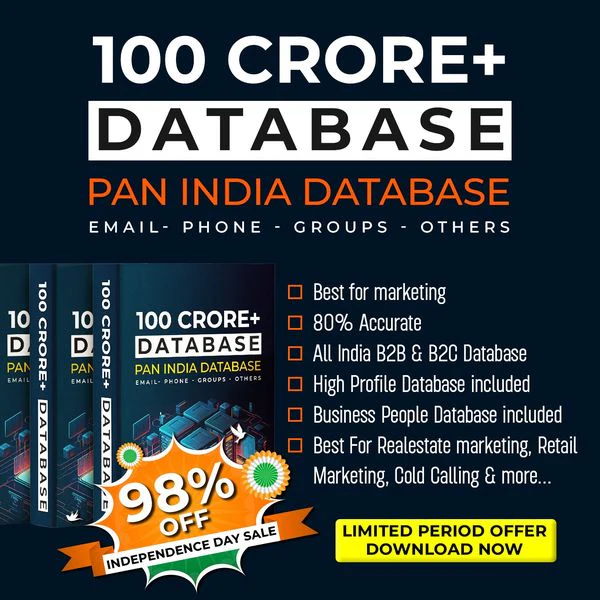 130cr+ PAN INDIA DATABASE