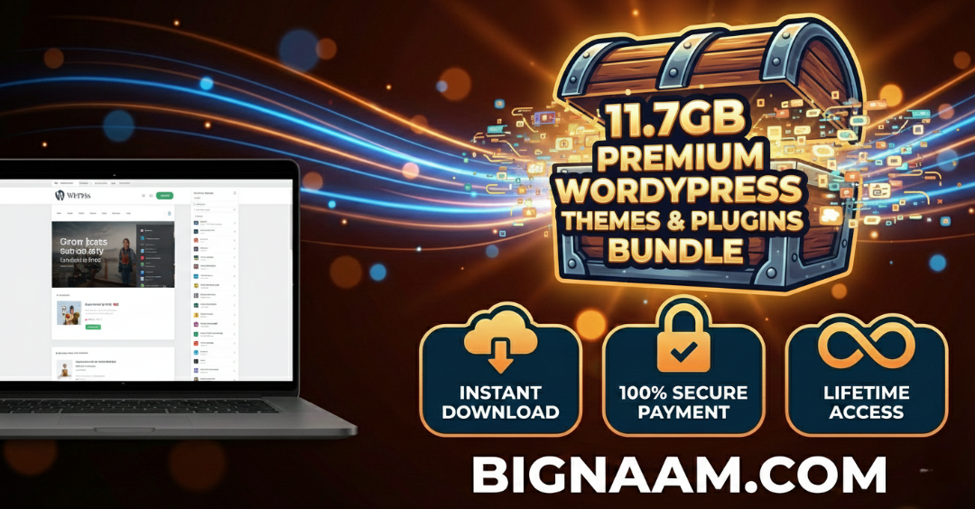 11.7GB Premium WordPress Themes & Plugins Bundle