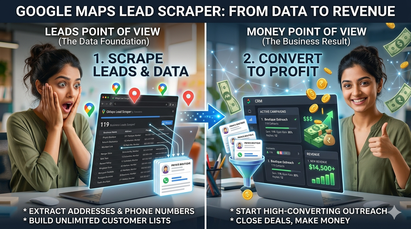 GMaps Lead Scraper-Extract 100+ Business Leads from Google Maps in Minutes