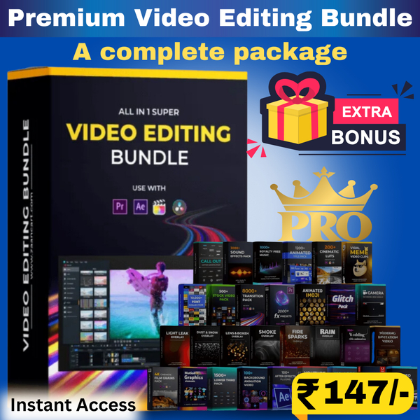 Premium Video Editing Bundle & Assets