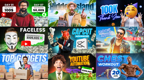 50 YOUTUBE THUMBNAIL PSD TEMPLATES