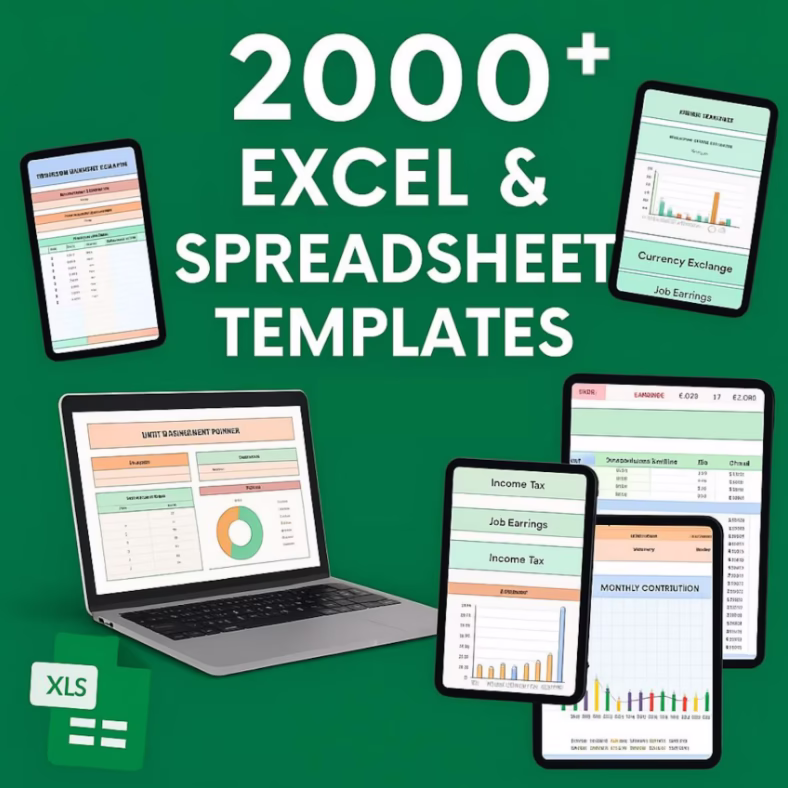 Excel and Google Sheets template bundle