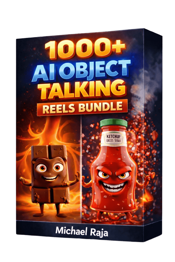 1000+ AI Object Talking Reels Bundle – Viral Animated Content Pack