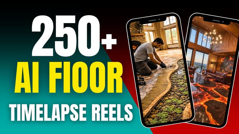 250+ AI Floor Timelapse Reels Bundle