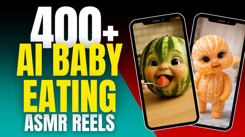 400+ AI Baby Eating Reels Bundle (ASMR)