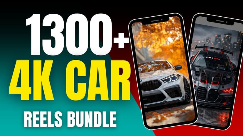 1300+ 4K Car Reels Bundle