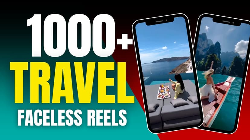 1000+ Travel Faceless Reels Bundle