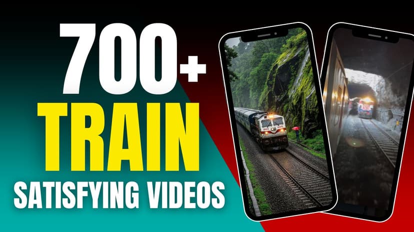 700+ Indian Train Satisfying Reels Bundle