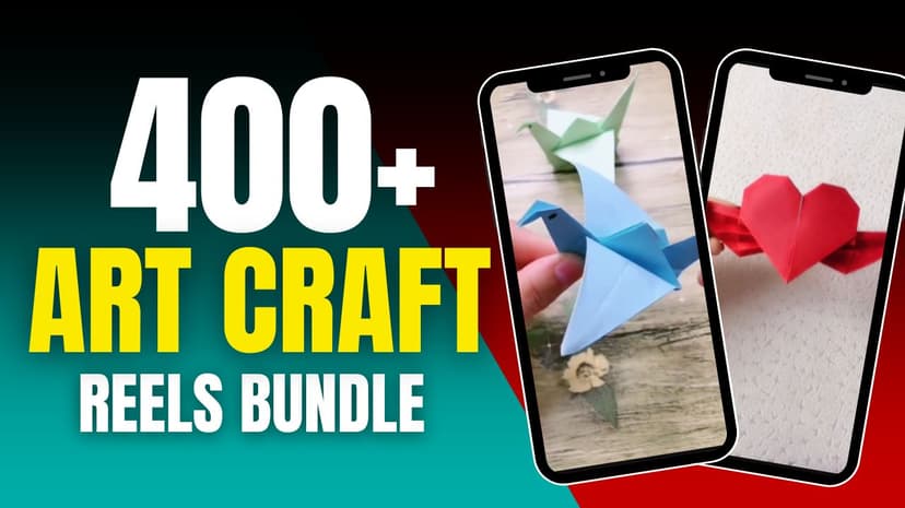 400+ Art Craft Reels Bundle (Satisfying)