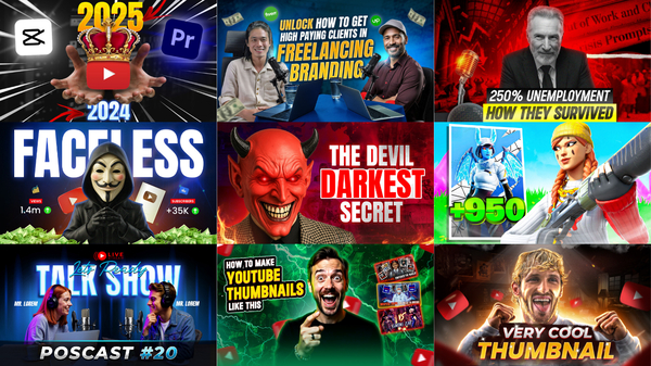50 YOUTUBE THUMBNAIL PSD TEMPLATES