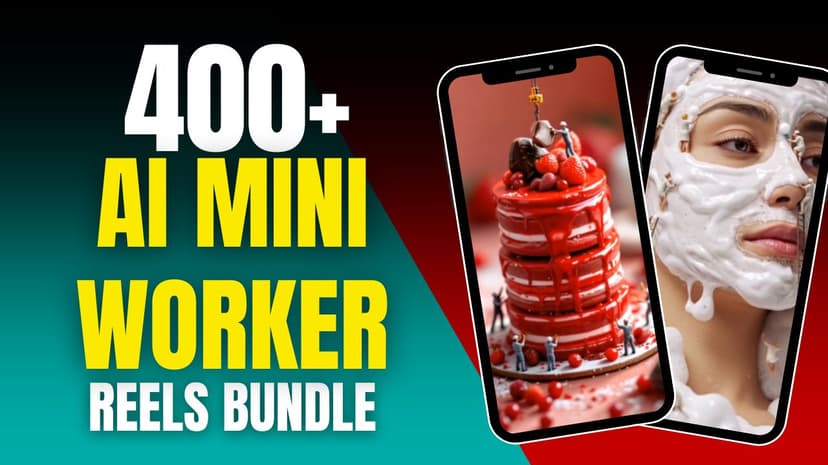 400+ AI Mini Worker Reels Bundle