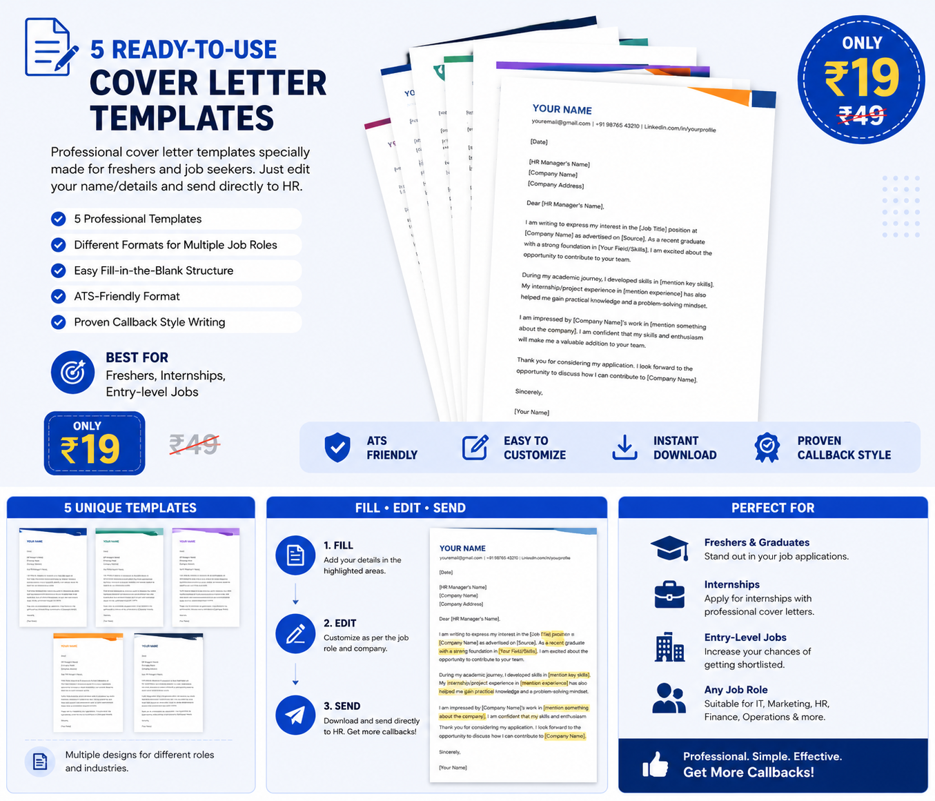 5 Ready-to-Use Cover Letter Templates