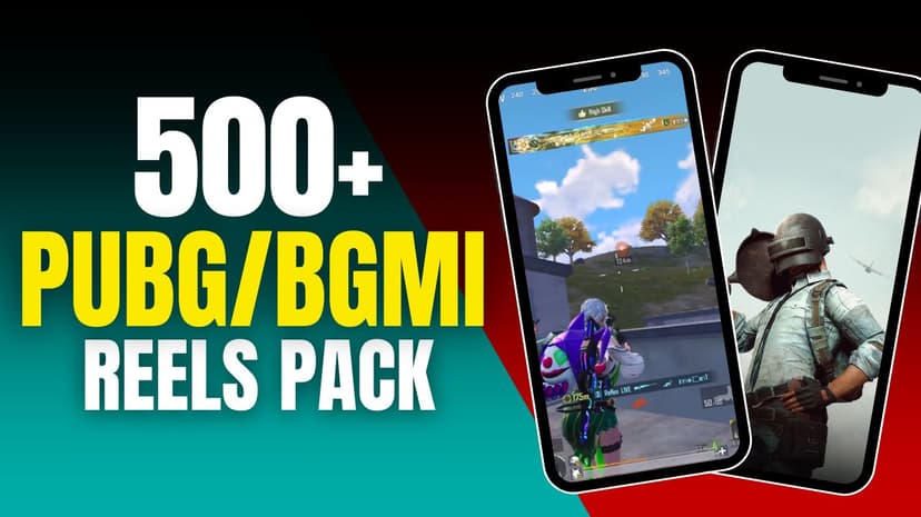 500+ BGMI / PUBG Mobile Reels Bundle