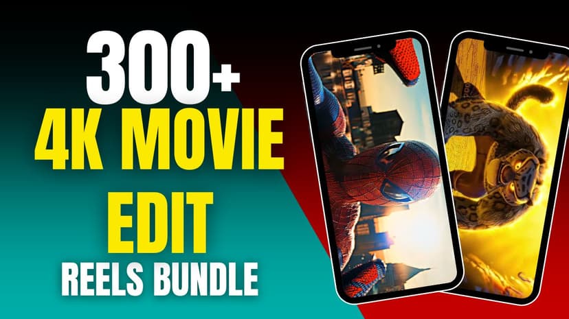 300+ 4K Quality Movie Clips Bundle