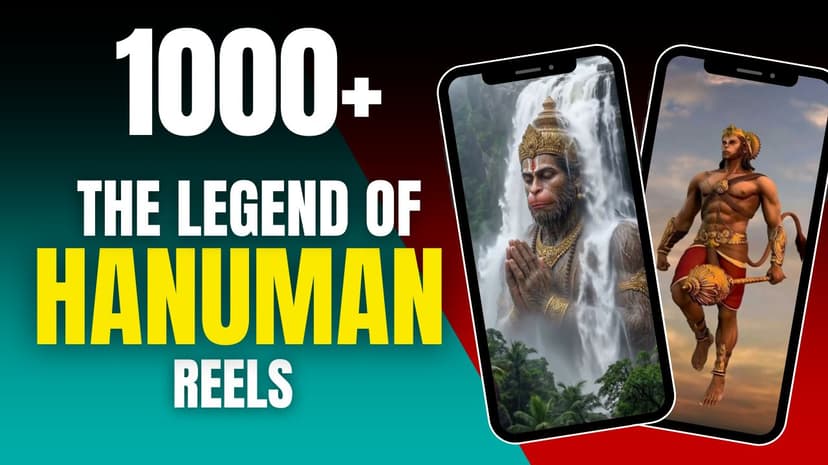 1000+ Animated God Hanuman Reels Bundle