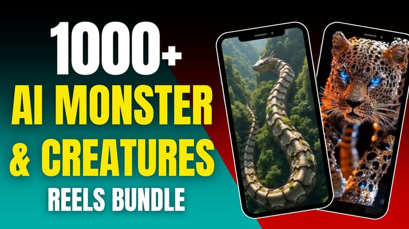 1000+ AI Monster & Creatures Reels Bundle