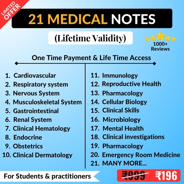 21 MEDICAL NOTES BUNDLE 4000 pages