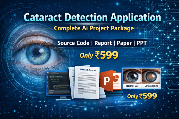 Cataract Detection Application with Source Code – ₹599