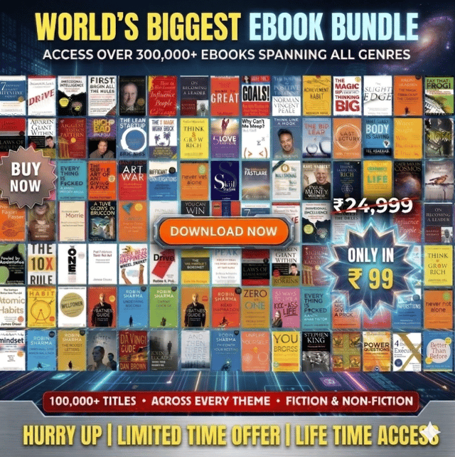 World’s Biggest Premium Ebooks Bundle ₹99