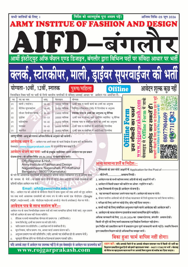 AIFD, Bangalore