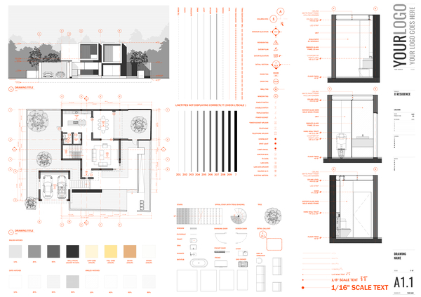 Autocad Presentation Drawing Template (With Instructions)