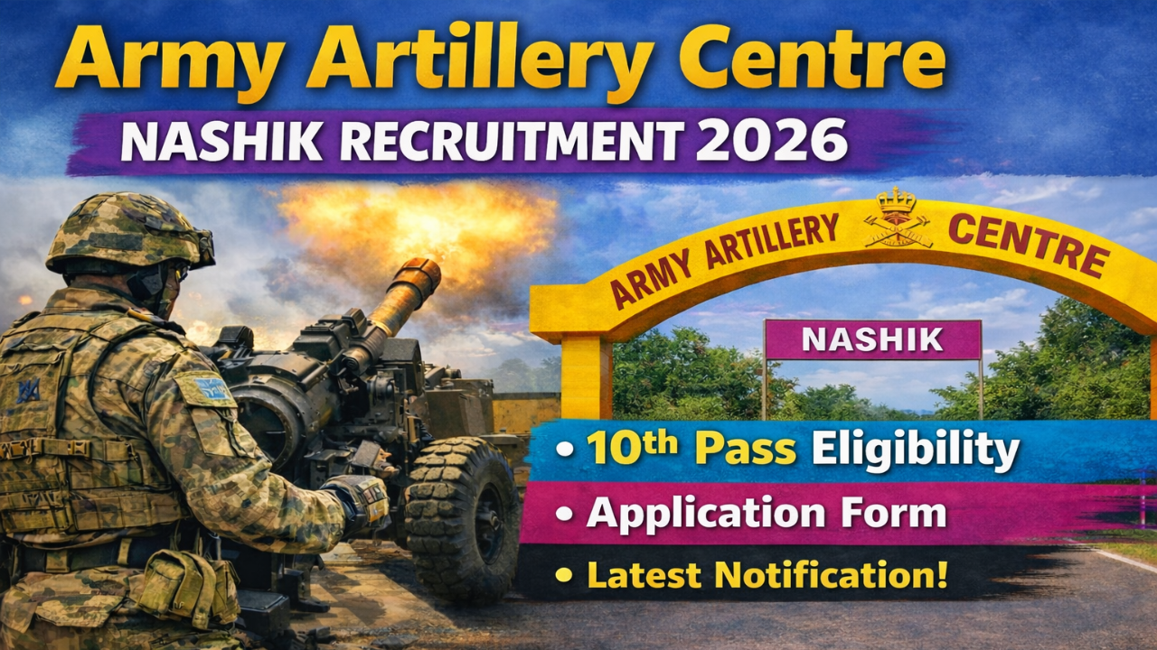 Army Artillery Centre Nashik Recruitment 2026 Application Form