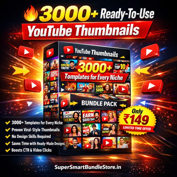 3000+ YouTube Thumbnails Bundle