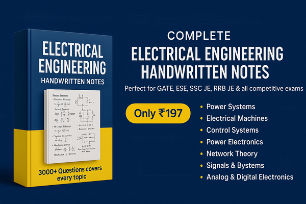 Electrical engineering Hand written notes.
