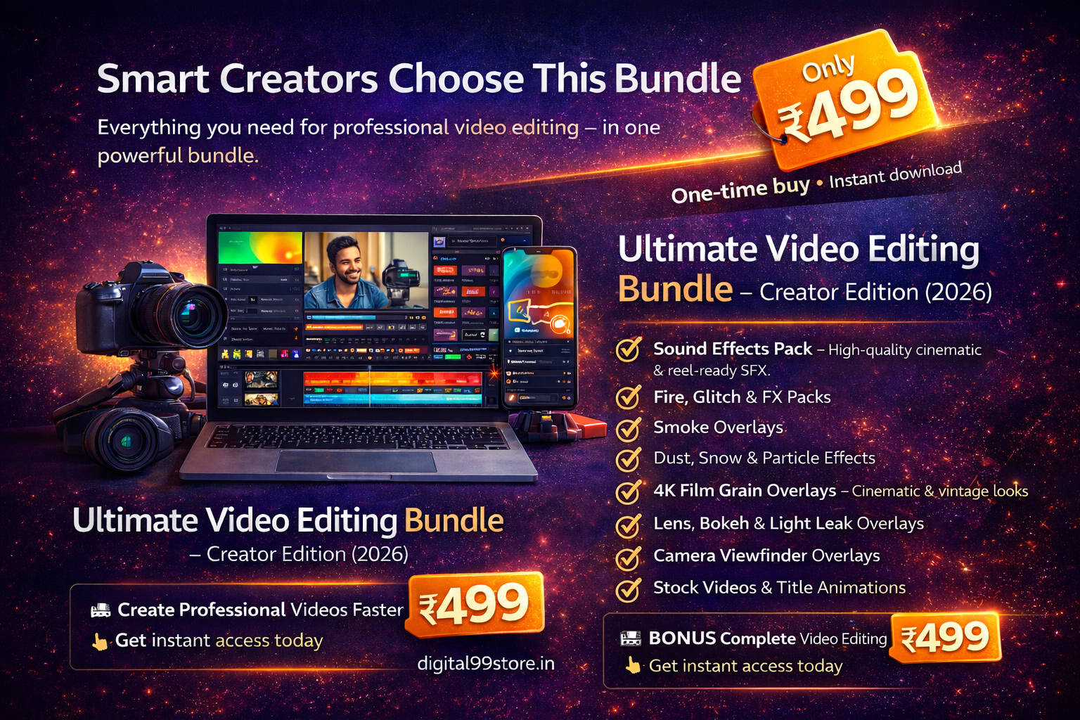Ultimate Video Editing Assets Bundle (2026 Edition)