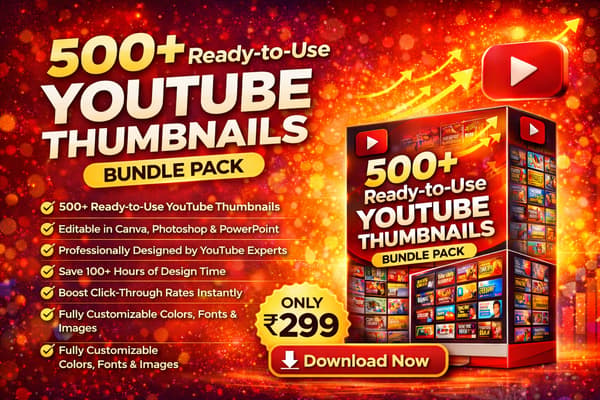 500+YouTube Thumbnails Bundle