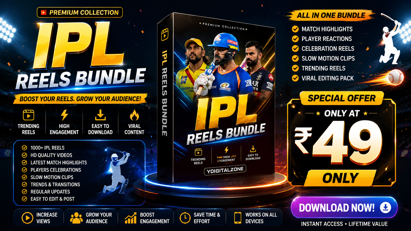 Ipl Rels 6000+ IPL REELS BUNDLE