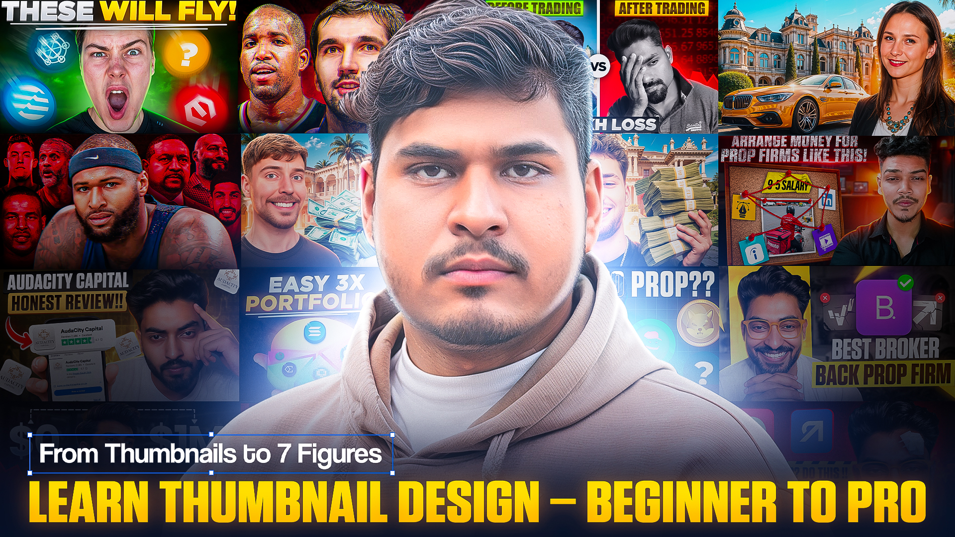 Learn and Earn like a Top 1% Thumbnail Designers!
