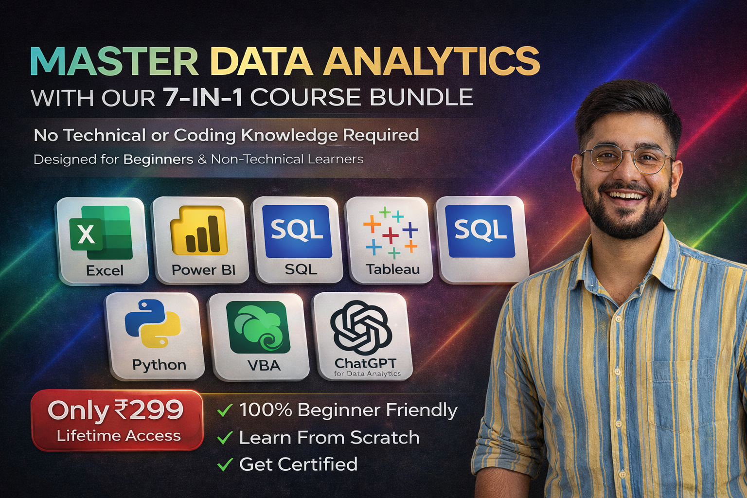 7-in-1 Data Analysis Course Bundle + Bonuses