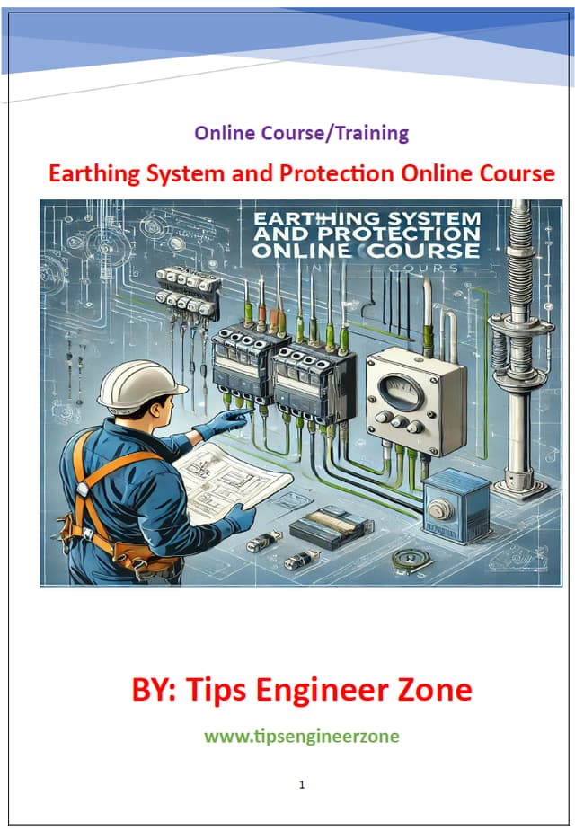 Earthing System Design Course EARTHING SYSTEM DESIGN ONLINE COURSE