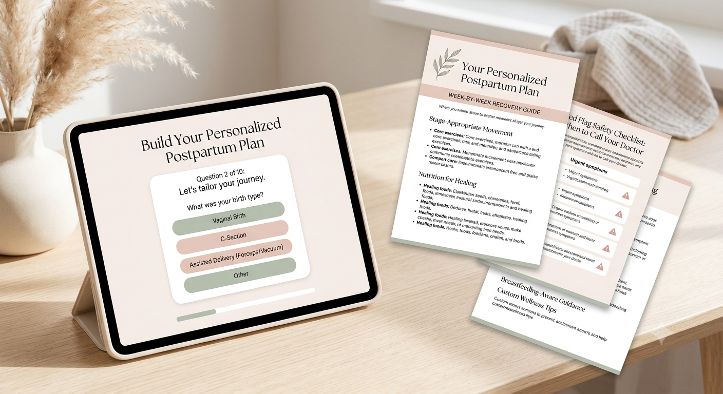 Personalized Postpartum Plan Builder