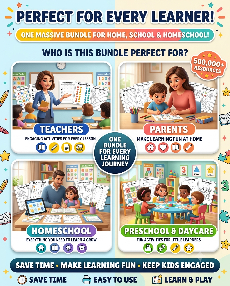 Kids Printable Learning Activities