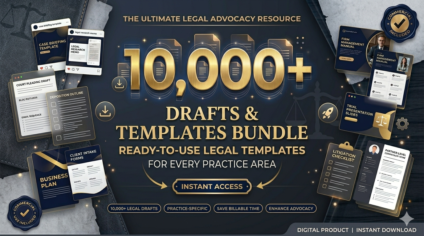 10,000 legal Drafts Template