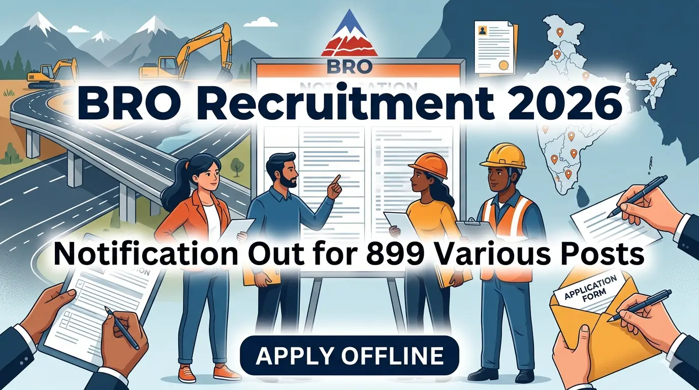 BRO Recruitment 899 Various Posts Offline Application Form Download