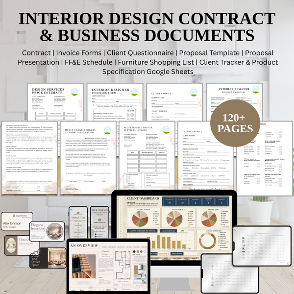Interior Designer Business Documents