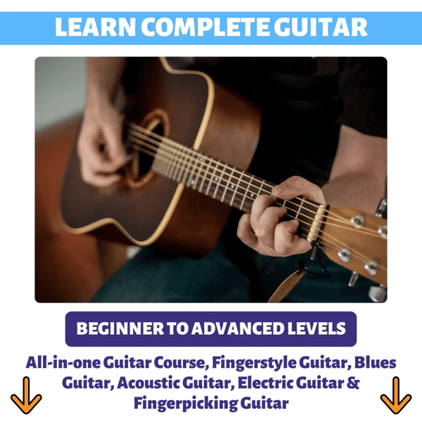 Learn Complete Guitar - Beginner to Advanced Levels