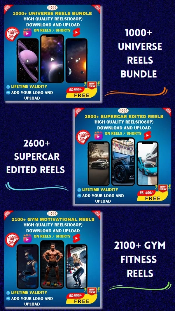 🔥 100,000+ VIRAL REELS BUNDLE – 🚀 INSTANT SOCIAL MEDIA BOOST! 🎬🎯