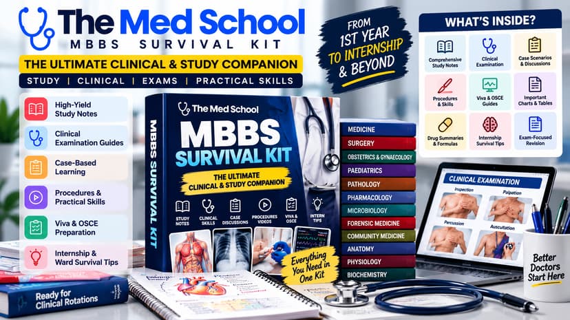 MBBS Survival Kit — The Ultimate Clinical & Study Companion cover