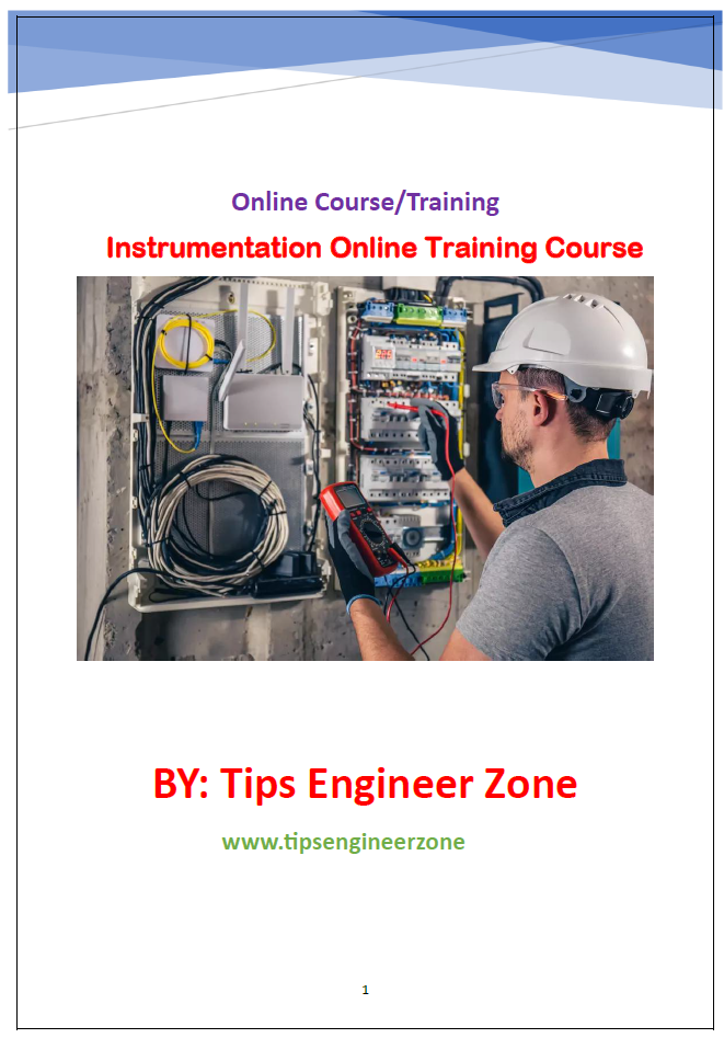 Trainee Instrumentation Engineer Instrumentation Engineering Online Course