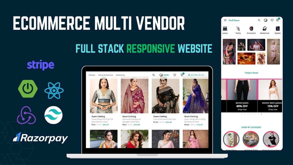 Full Stack Multi vendor ecommerce project