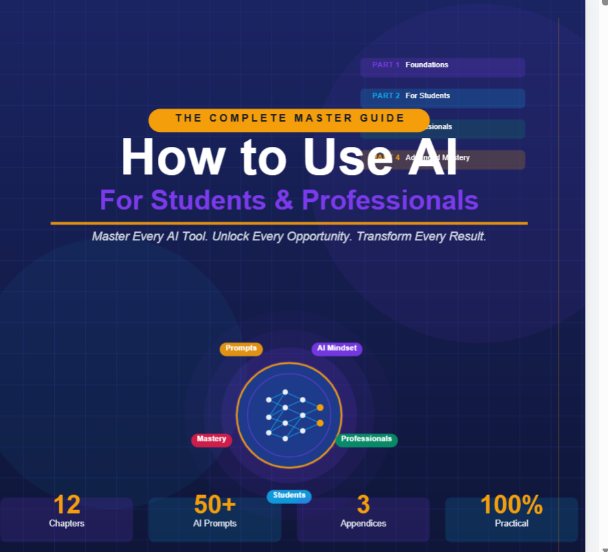 The Complete Master Guide: How to Use AI for Students & Professionals